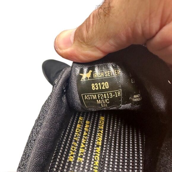 Irish Setter Nisswa‎ Men's Safety Toe Oxfords Color Black Men's Size 8.5 - Picture 13 of 14